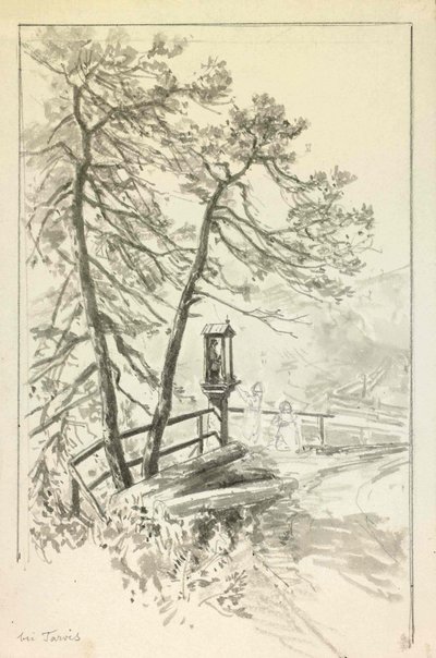 Sign by the Road in Trbizn by Ladislav Benesch